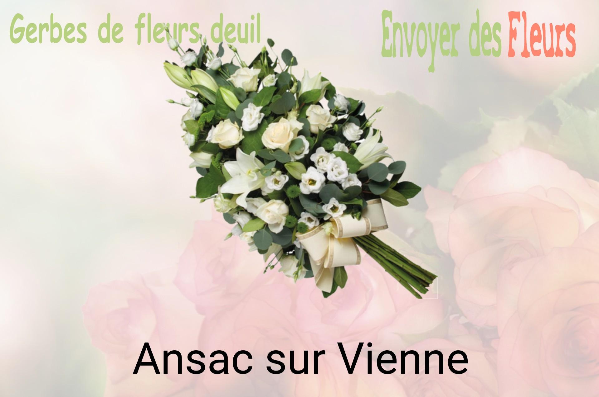 Gerbe de fleurs de deuil livrée à Ansac-sur-Vienne